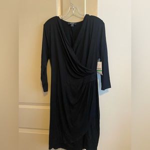 Karen Kane Wrap Dress Black